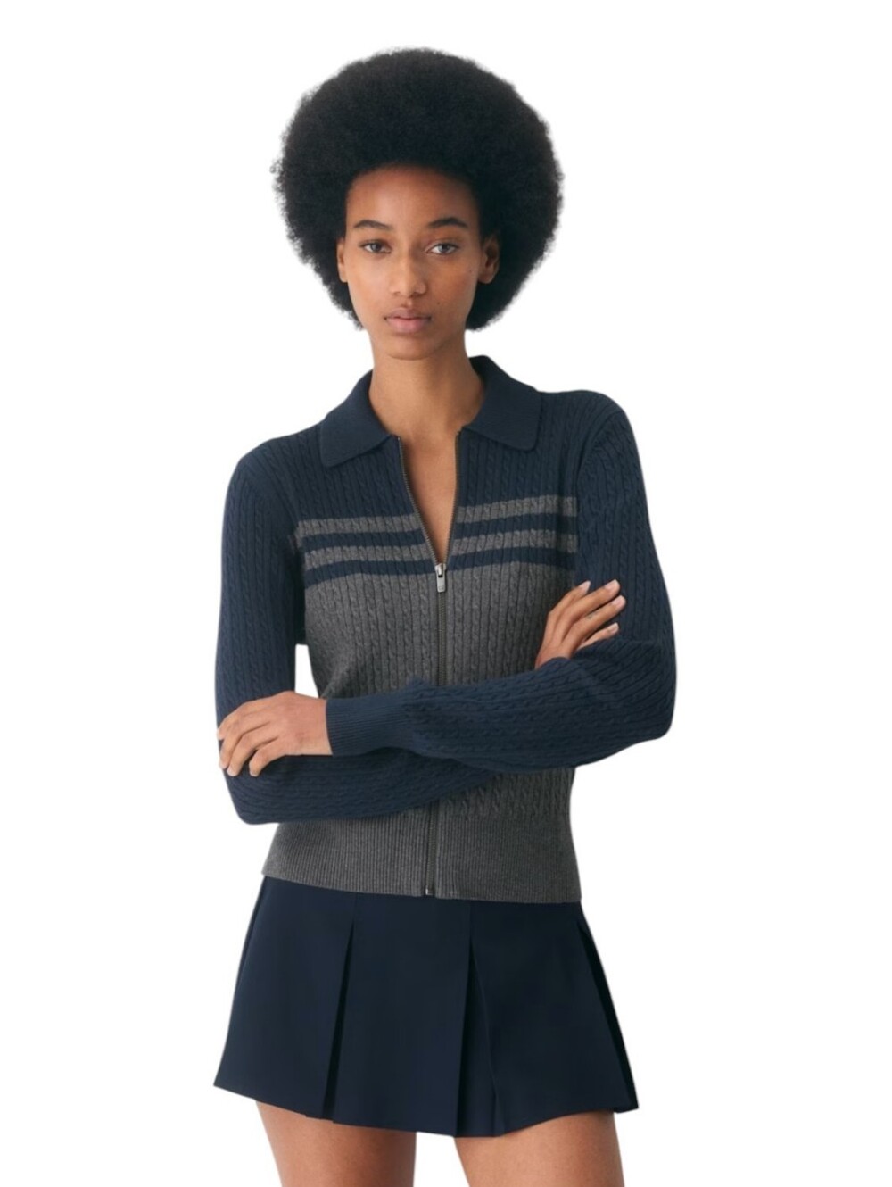 Aritzia Sunday Best Cotton Charm Meadow Zip Up Women's Medium